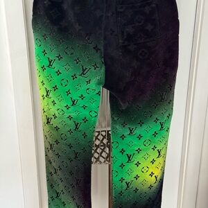 2023-24 Louis Vuitton Monogram Velvet Trackpants